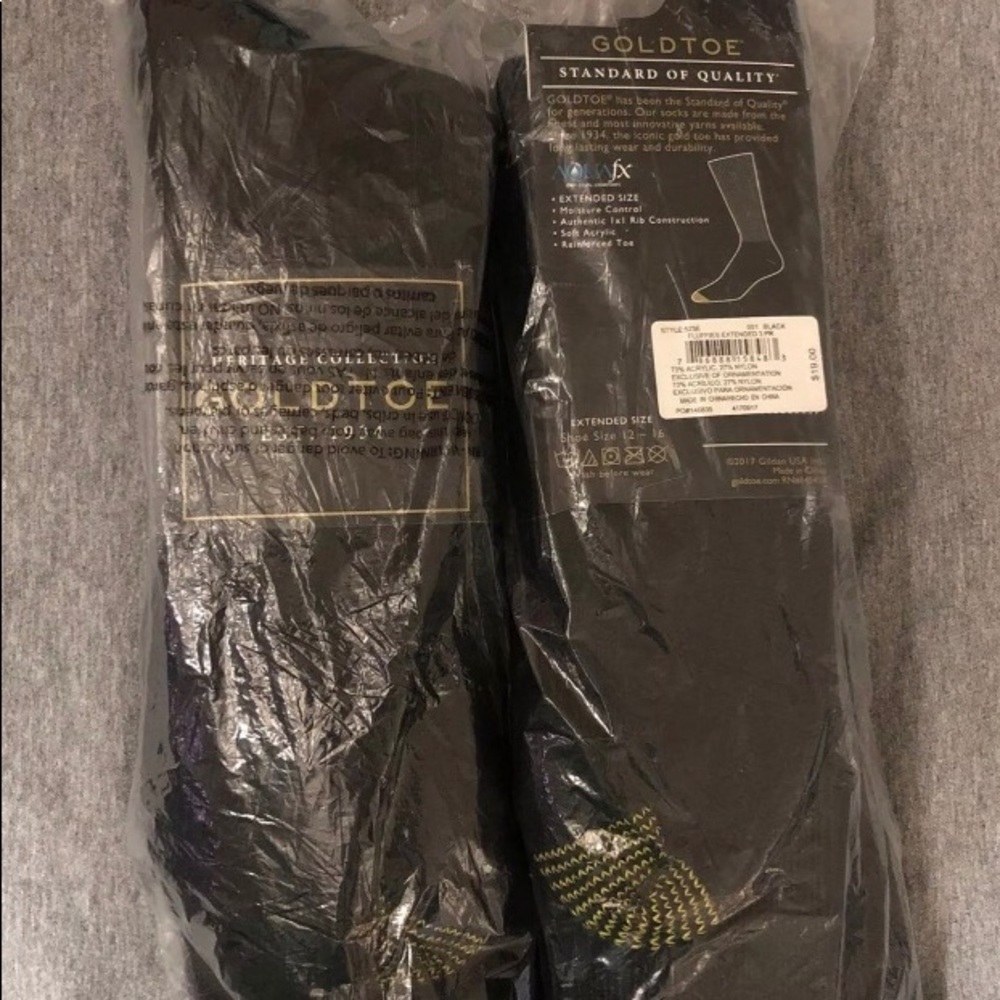 NIB Black Goldtoe Socks